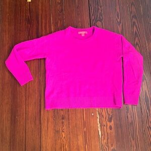 Lilly Pulitzer pink crew neck sweater. Size s